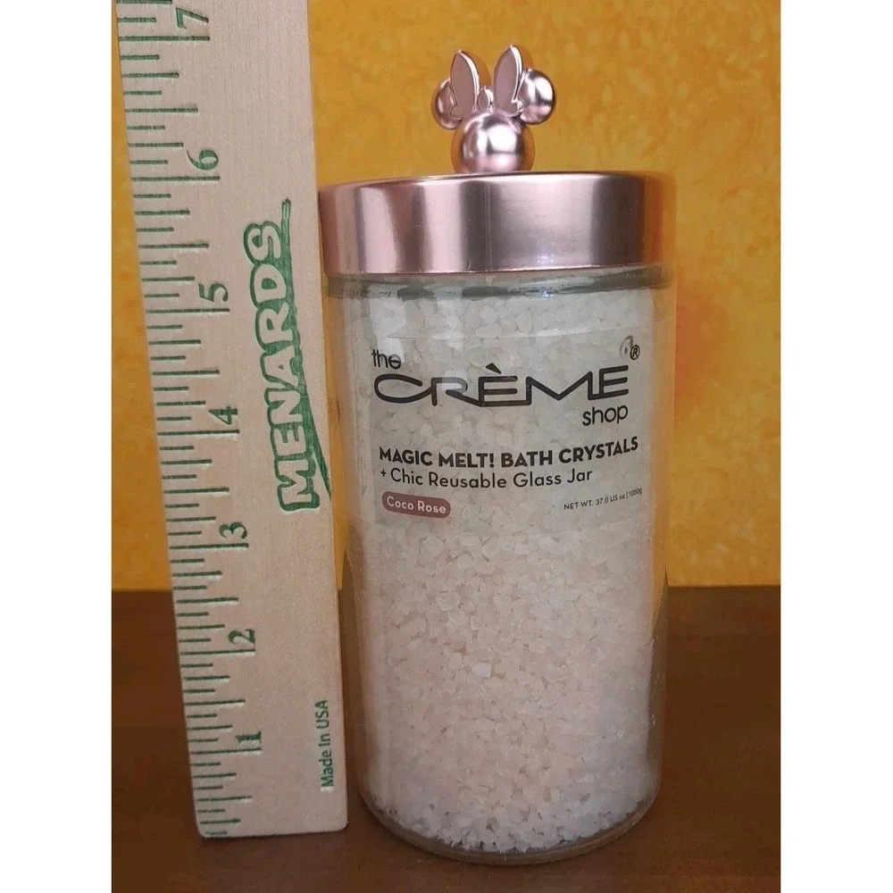 The Crème Shop Magic Melt Bath Crystals Coconut‎ Rose Disney Minnie Mouse 37oz